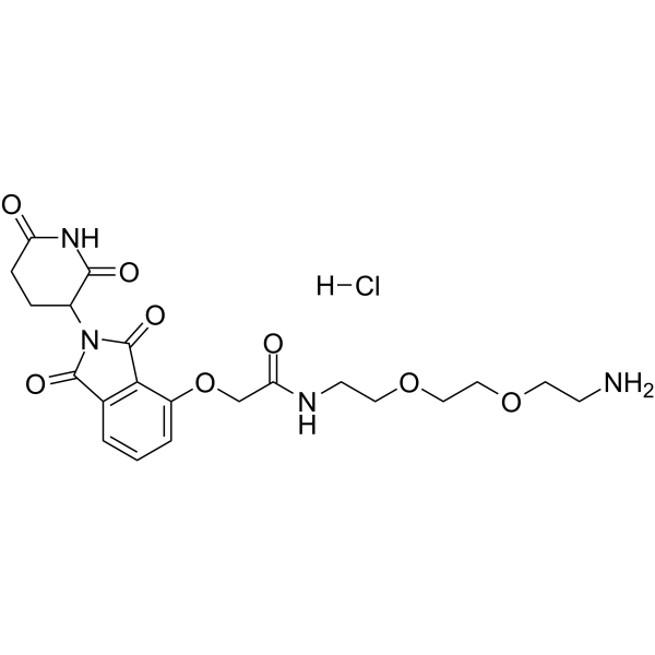 Thalidomide-O-amido-PEG2-C2-NH2 HCl 2376990-30-4